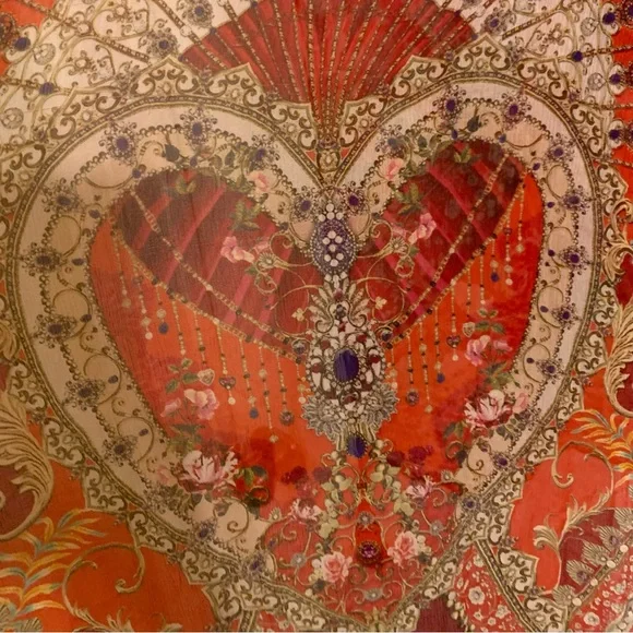 Silk Camilla Cameos Can Can Long scarf - Picture 11 of 13